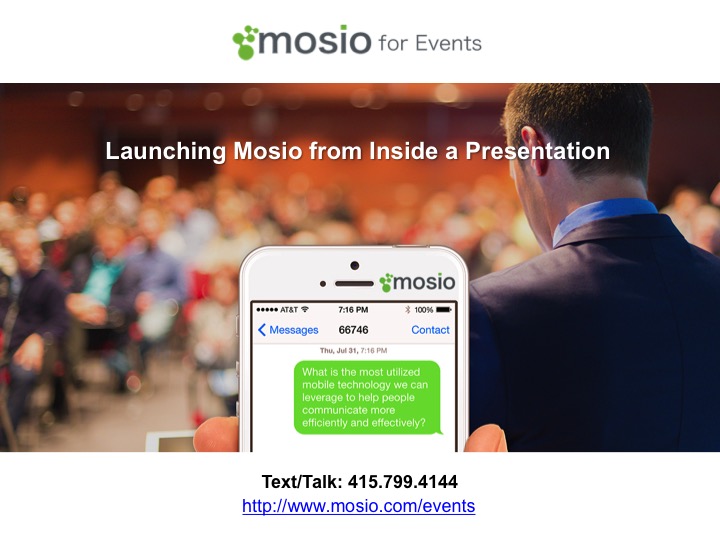 Launching the Mosio for Events Display from a PowerPoint Presentation