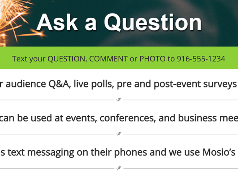 Mosio Q&A Training Video: Quick Way to Setup Text to Screen for Events